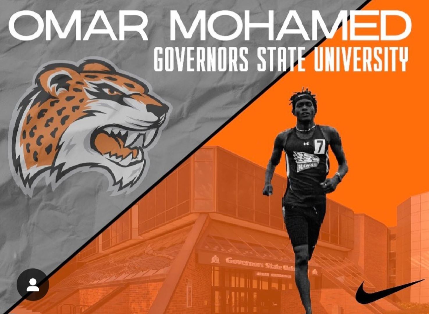 Omar Mohamed Transfer from Mohawk Valley (N.Y) Community College to Governors State University for 2024-25 School Year.